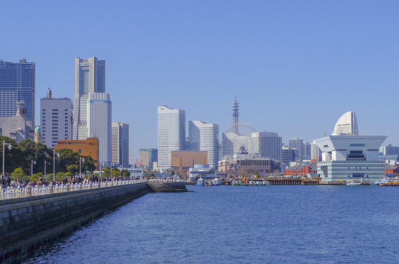 横浜の街並みの画像