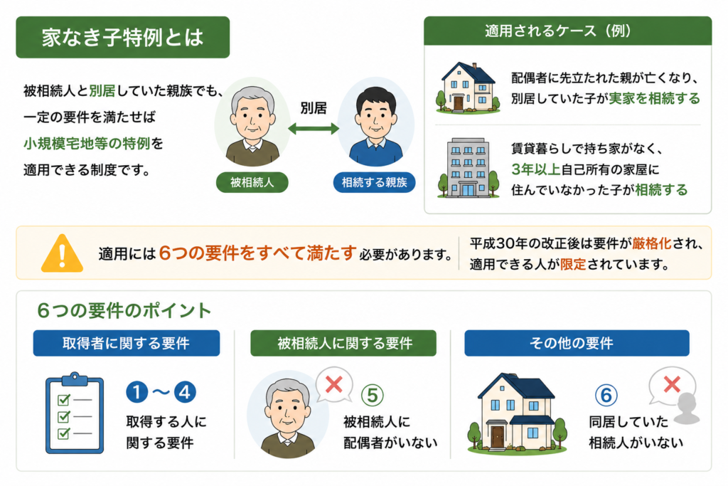 家なき子特例の説明図解