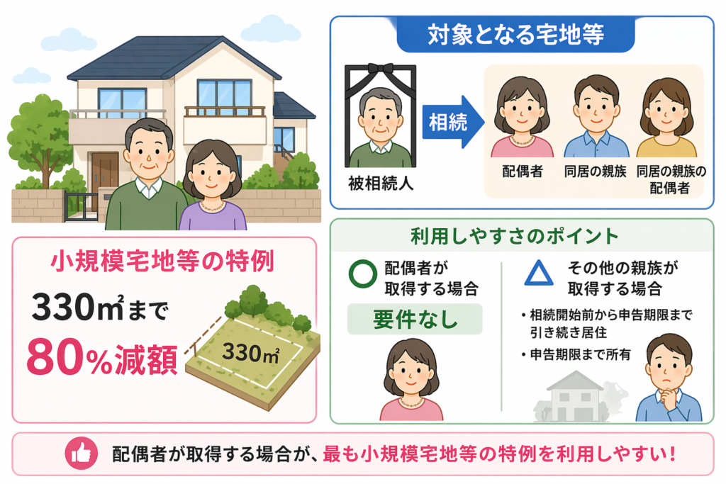 小規模宅地等の特例の図解