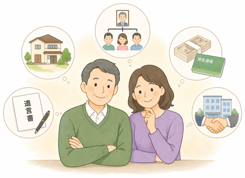 内縁関係の夫婦のイラスト