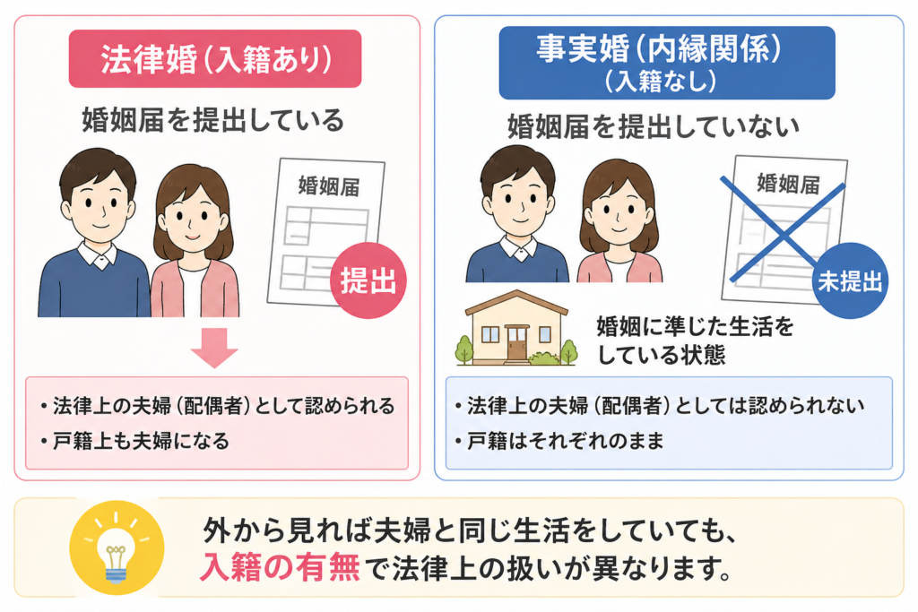内縁の妻の説明図解