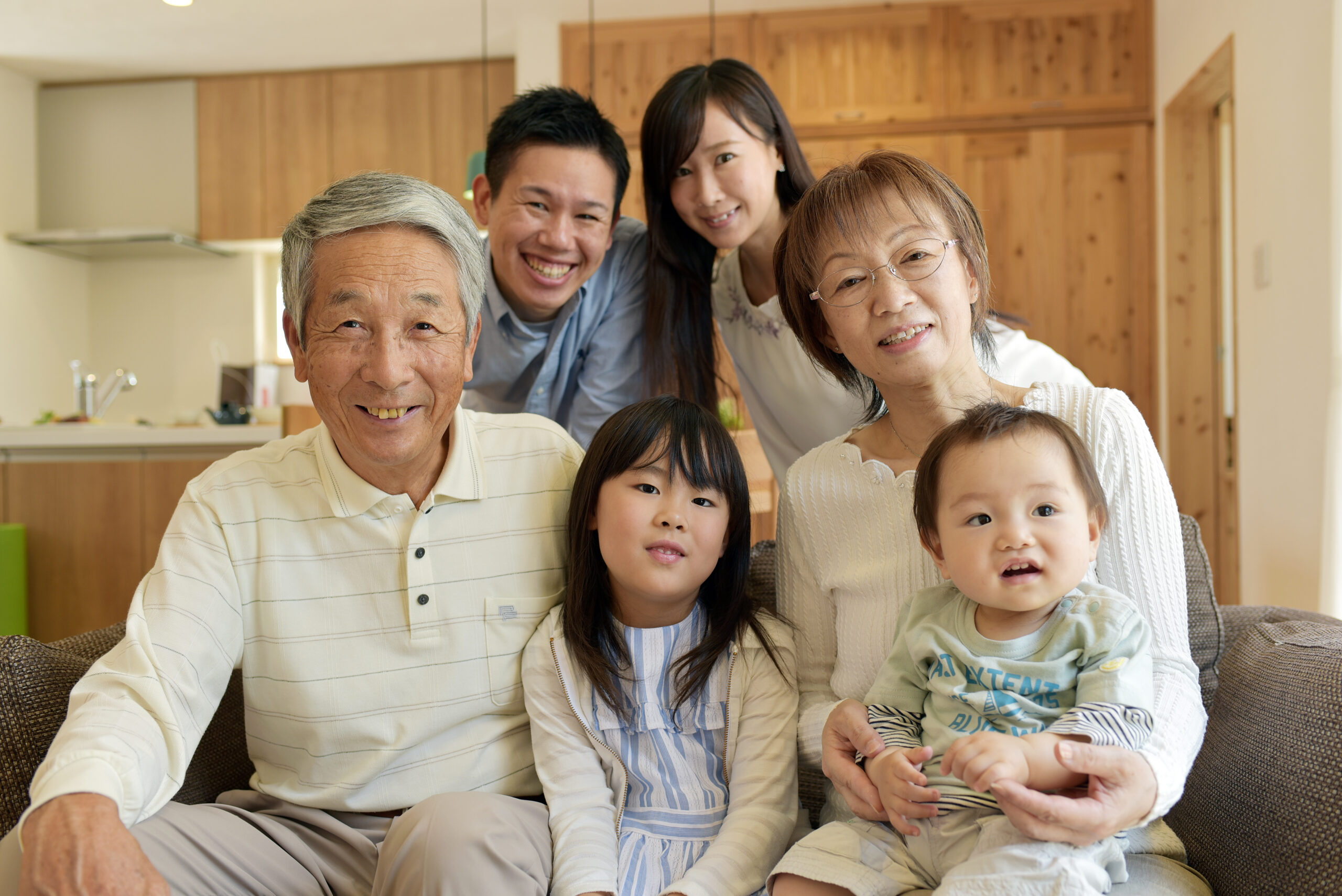 家族の集合写真